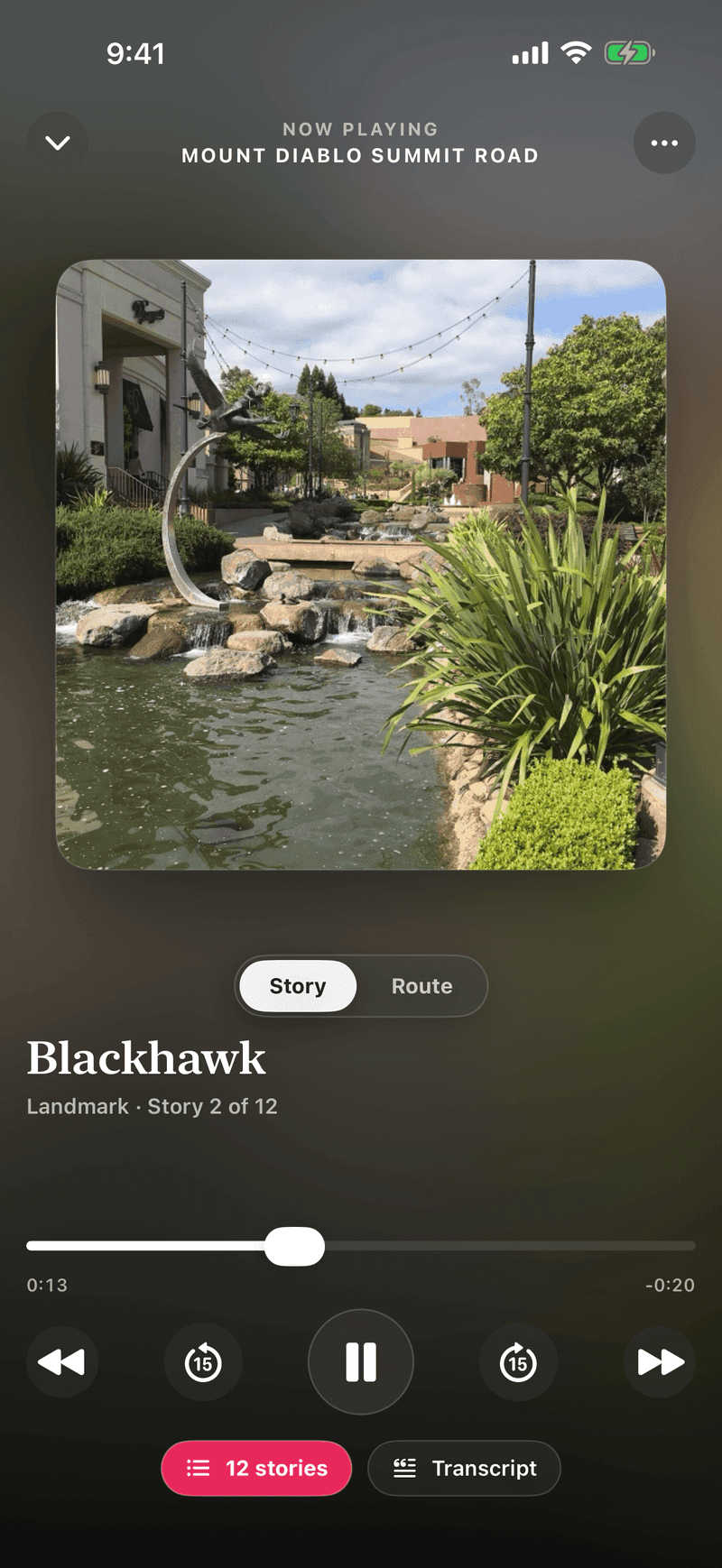 The Getaways player mid-story: Blackhawk, story 2 of 12, on Mount Diablo Summit Road